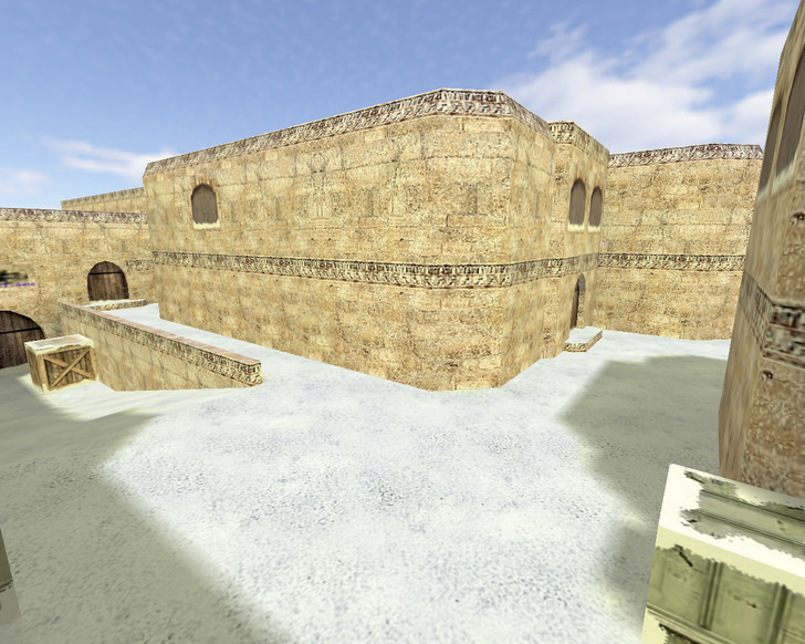 «de_dust2_2x2_snow» для CS 1.6