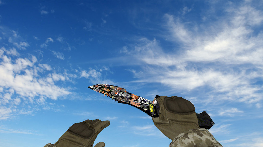 «Huntsman Knife Sticker Bomb» для CS 1.6